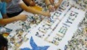 Bilgi evleri öğrencilerinin mozaik çalışması