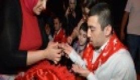 Engelli askerlere kınalı uğurlama