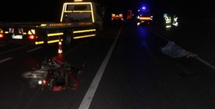 Aydın'da kaza, motosiklet sürücüsü feci şekilde hayatınıkaybetti