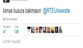 RTE Üniversitesine gelen yaratıcı slogan önerileri