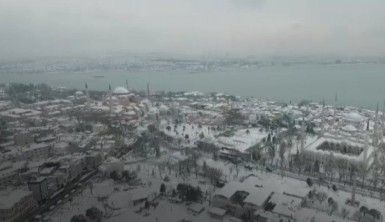 Tarihi Yarımada'dan kar manzaraları