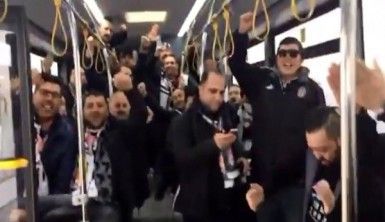 Beşiktaş taraftarı TT Arena'ya böyle gitti