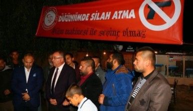 Romanlardan 'Düğünümde silah atma' projesi