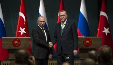 Erdoğan Putin'le görüştü