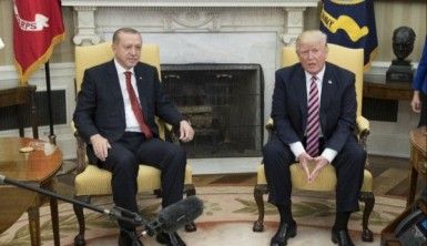 Erdoğan Trump'la görüştü