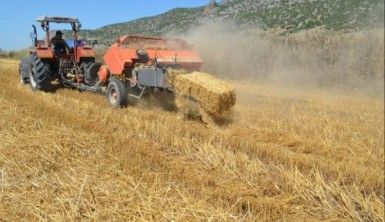 Çukurova'da saman balyalama mesaisi başladı