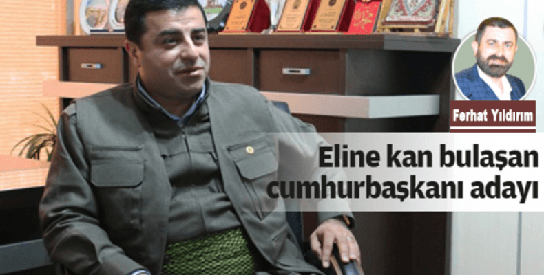 Eline kan bulaşan cumhurbaşkanı adayı