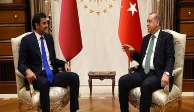 Cumhurbaşkanı Erdoğan, Katar Emiri Al Sani ile bir araya geldi