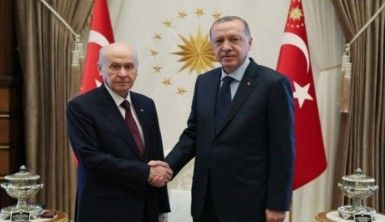 Erdoğan-Bahçeli görüşmesi başladı