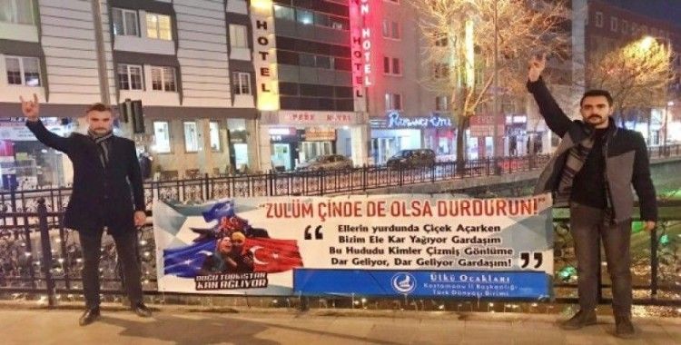 Ülkü Ocakları Kastamonu İl Başkanlığı bu haftayı 'Doğu Türkistan Haftası' ilan etti