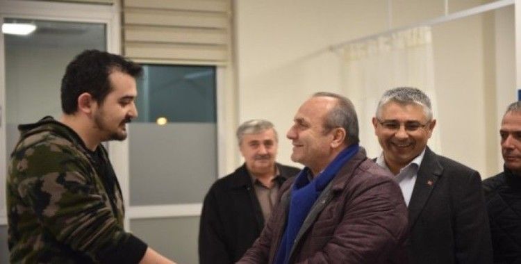 Başkan Arslan, görevi başındaki personeli unutmadı