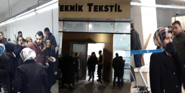 ​Makineleri kaçıran tekstil firmasını, işçiler bastı