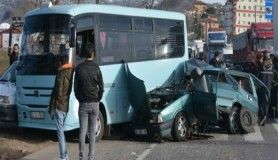 Ordu'da zincirleme trafik kazası, 2 ölü, 4 yaralı