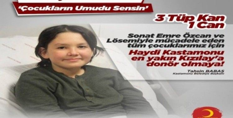 Başkan Babaş; 'Lösemi'ye karşı yekvücut olalım'