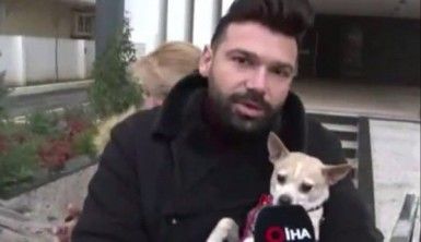 Ünlü şarkıcı ve köpeği mahsur kaldı