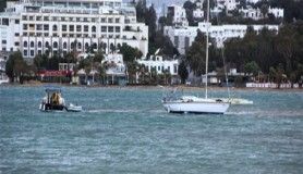 Bodrum'da tekneler battı, araziler sular altında kaldı