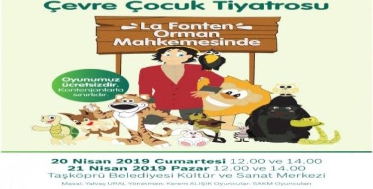 Çevre Çocuk Tiyatrosu, Taşköprü’de Çocuklarla Buluşacak