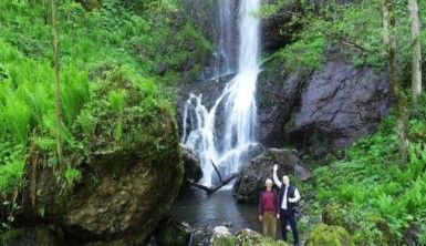 Ordu'da şelaleler adeta coştu