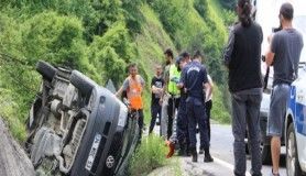 Bolu Dağında kaza: 1 ölü, 3 yaralı