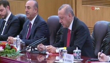 Cumhurbaşkanı Erdoğan, Çin Devlet Başkanı Xi ile görüştü