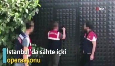 İstanbul'da sahte içki operasyonu