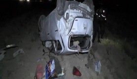 Otomobil tarlaya uçtu: 1'i bebek 5 yaralı