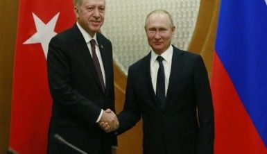 Cumhurbaşkanı Erdoğan Rusya Devlet Başkanı Putin ile görüştü