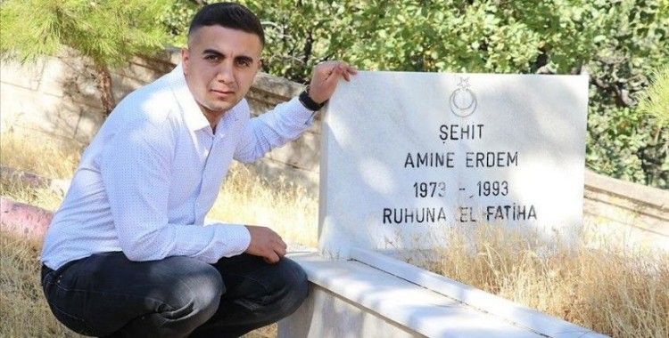 Kendisine siper olan şehit ninesini unutmuyor