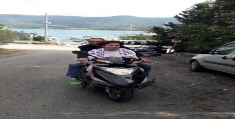 Fatma Girik Bodrum sokaklarında motosiklet turu attı