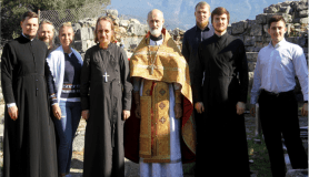 Rus Ortodoks Kilisesi temsilcileri, Fethiye'deki kilise kalıntıları arasında ayin yaptı