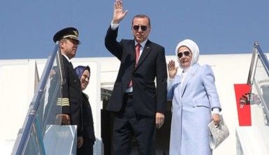 Cumhurbaşkanı Erdoğan Tunus’ta, mevkidaşı Said tarafından karşılandı