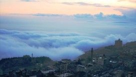 Mardin'de sis ve gün batımı görsel şölen oluşturdu