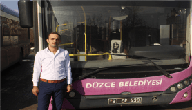 Acil servise otobüs ile götürdü