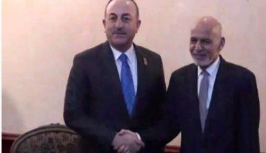 Bakan Çavuşoğlu, Afganistan Cumhurbaşkanı Gani ile görüştü