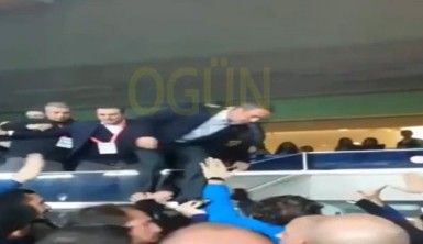 Ali Koç tribüne girdi arbede çıktı…