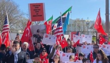 Beyaz Saray önünde, İdlib Şehitlerini anma töreni