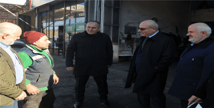 Sanayi sitesini ziyaret edip, esnafın taleplerini dinlediler