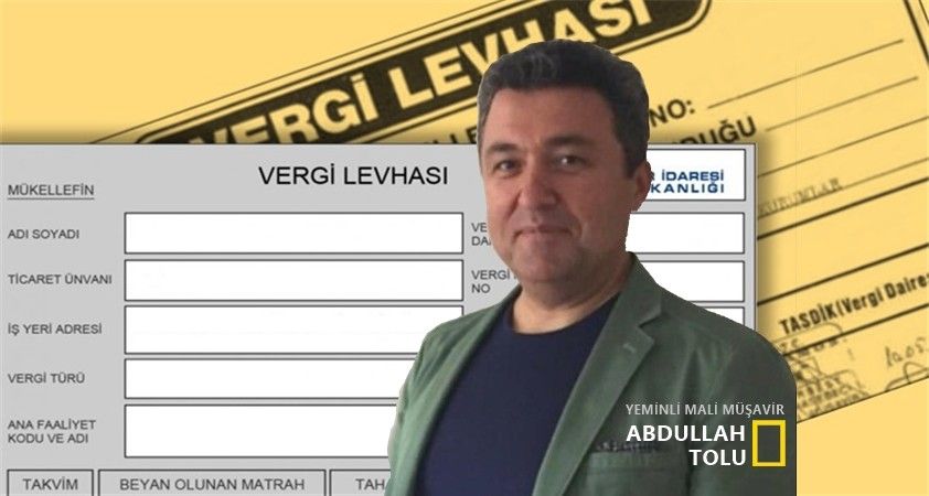 Vergi levhanızı yazdırmayı unutmayın, son gün 1 Haziran..!