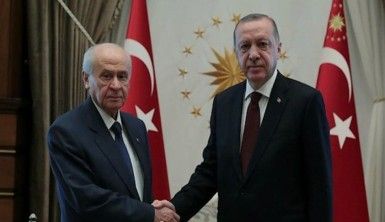 Cumhurbaşkanı Erdoğan, MHP Lideri Bahçeli'yi kabul etti