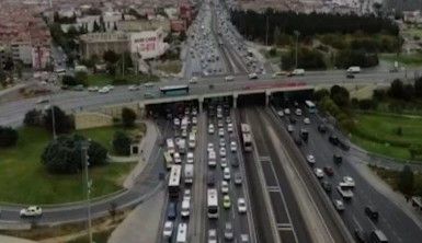 İstanbul'da trafik yoğunluğu