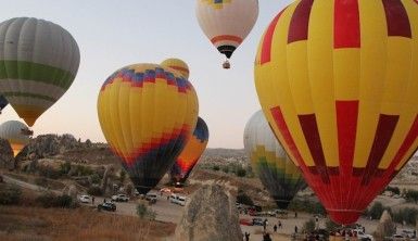 Yerli ve milli balonlar Kapadokya semalarında