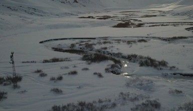 Şırnak'ta dev menderesler buz tuttu