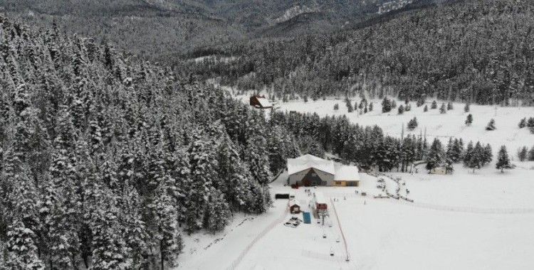 Anadolu'nun yüce dağı Ilgaz’da kar manzaraları