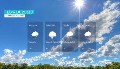 Yarın kara ve denizlerimizde hava nasıl olacak? 11 Mart 2021 Perşembe