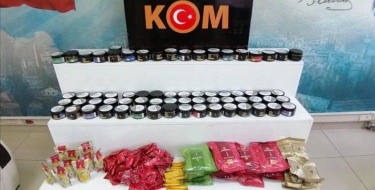 Hatay'da 40 kilogram kaçak nargile tütünü ele geçirildi