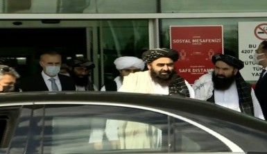 Taliban hükümetinin Dışişleri Bakan Vekili Emirhan Muttaki ve beraberindeki heyet Ankara'ya geldi