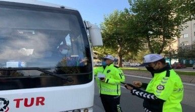 Kayseri'de okul servisleri denetlendi