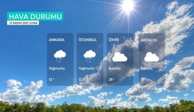 Yarın kara ve denizlerimizde hava nasıl olacak? 12 Kasım 2021 Cuma