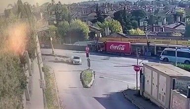 Tuzla'da baba ve oğulun öldüğü feci kaza kamerada