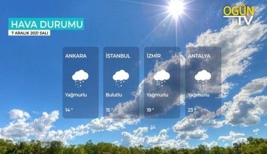 Yarın kara ve denizlerimizde hava nasıl olacak? 7 Aralık 2021 Salı